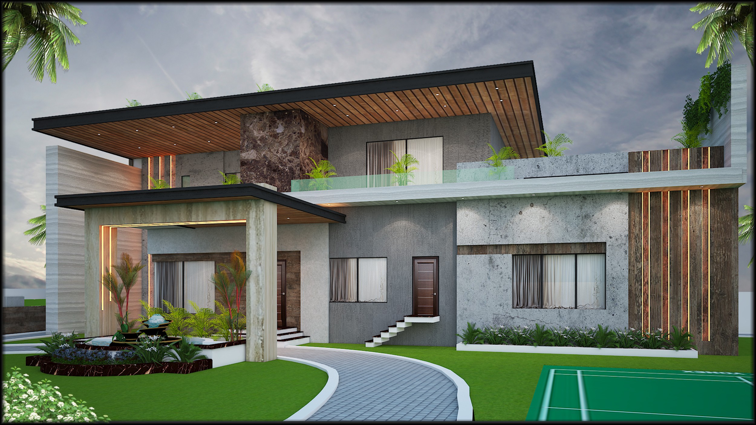 Bungalow front Elevation - ArchYard