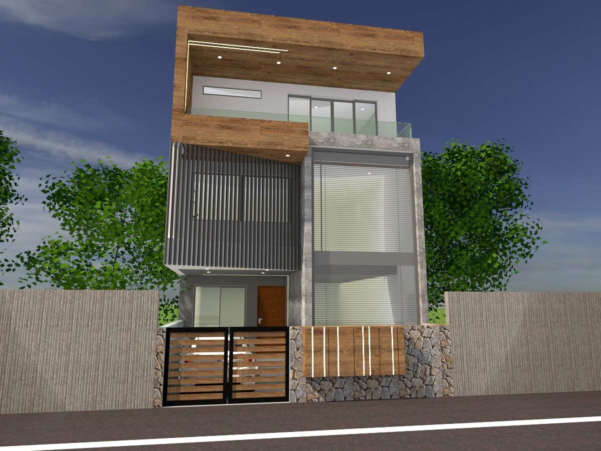 Bungalow front elevation5 - ArchYard