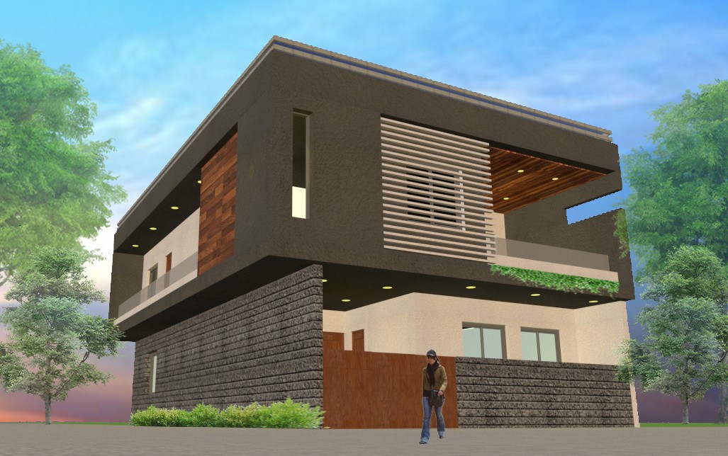 Bungalow front elevation6 - ArchYard
