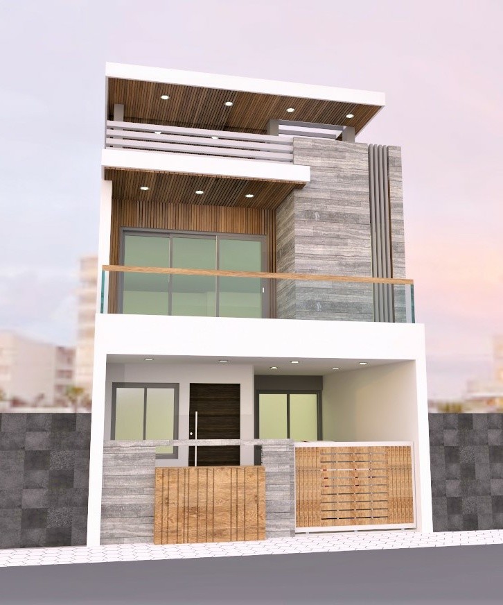 House Construction front elevation - ArchYard
